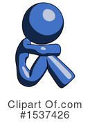 Blue Design Mascot Clipart #1537426 by Leo Blanchette