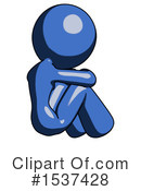 Blue Design Mascot Clipart #1537428 by Leo Blanchette