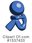 Blue Design Mascot Clipart #1537433 by Leo Blanchette