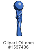 Blue Design Mascot Clipart #1537436 by Leo Blanchette