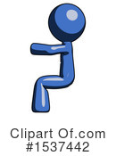Blue Design Mascot Clipart #1537442 by Leo Blanchette