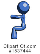 Blue Design Mascot Clipart #1537444 by Leo Blanchette