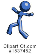 Blue Design Mascot Clipart #1537452 by Leo Blanchette