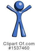 Blue Design Mascot Clipart #1537460 by Leo Blanchette