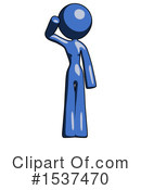 Blue Design Mascot Clipart #1537470 by Leo Blanchette