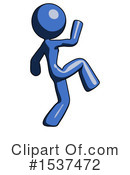 Blue Design Mascot Clipart #1537472 by Leo Blanchette