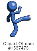 Blue Design Mascot Clipart #1537473 by Leo Blanchette