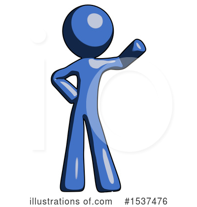 Royalty-Free (RF) Blue Design Mascot Clipart Illustration by Leo Blanchette - Stock Sample #1537476