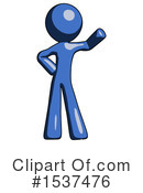 Blue Design Mascot Clipart #1537476 by Leo Blanchette