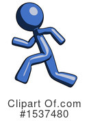 Blue Design Mascot Clipart #1537480 by Leo Blanchette