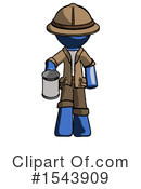 Blue Design Mascot Clipart #1543909 by Leo Blanchette
