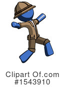 Blue Design Mascot Clipart #1543910 by Leo Blanchette
