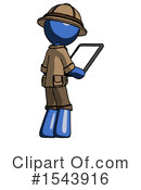 Blue Design Mascot Clipart #1543916 by Leo Blanchette