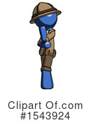 Blue Design Mascot Clipart #1543924 by Leo Blanchette