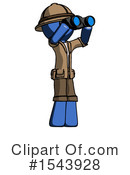Blue Design Mascot Clipart #1543928 by Leo Blanchette
