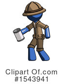 Blue Design Mascot Clipart #1543941 by Leo Blanchette