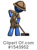 Blue Design Mascot Clipart #1543952 by Leo Blanchette