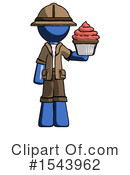 Blue Design Mascot Clipart #1543962 by Leo Blanchette