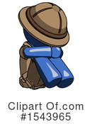Blue Design Mascot Clipart #1543965 by Leo Blanchette