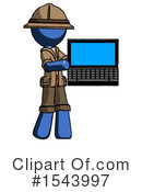 Blue Design Mascot Clipart #1543997 by Leo Blanchette