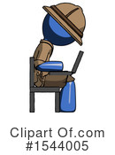 Blue Design Mascot Clipart #1544005 by Leo Blanchette