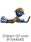Blue Design Mascot Clipart #1544045 by Leo Blanchette