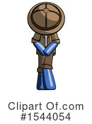 Blue Design Mascot Clipart #1544054 by Leo Blanchette