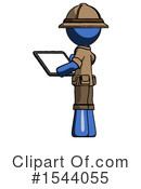 Blue Design Mascot Clipart #1544055 by Leo Blanchette