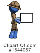 Blue Design Mascot Clipart #1544057 by Leo Blanchette