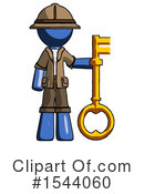 Blue Design Mascot Clipart #1544060 by Leo Blanchette