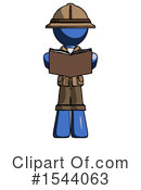 Blue Design Mascot Clipart #1544063 by Leo Blanchette