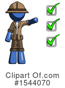 Blue Design Mascot Clipart #1544070 by Leo Blanchette