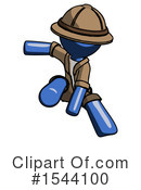 Blue Design Mascot Clipart #1544100 by Leo Blanchette