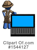 Blue Design Mascot Clipart #1544127 by Leo Blanchette