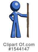 Blue Design Mascot Clipart #1544147 by Leo Blanchette