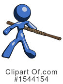 Blue Design Mascot Clipart #1544154 by Leo Blanchette