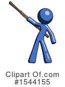 Blue Design Mascot Clipart #1544155 by Leo Blanchette