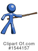 Blue Design Mascot Clipart #1544157 by Leo Blanchette