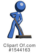 Blue Design Mascot Clipart #1544163 by Leo Blanchette