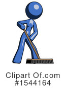 Blue Design Mascot Clipart #1544164 by Leo Blanchette