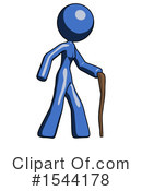 Blue Design Mascot Clipart #1544178 by Leo Blanchette