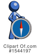 Blue Design Mascot Clipart #1544197 by Leo Blanchette