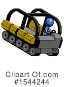 Blue Design Mascot Clipart #1544244 by Leo Blanchette
