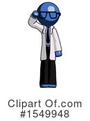 Blue Design Mascot Clipart #1549948 by Leo Blanchette