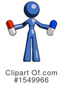 Blue Design Mascot Clipart #1549966 by Leo Blanchette