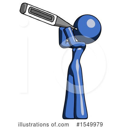 Royalty-Free (RF) Blue Design Mascot Clipart Illustration by Leo Blanchette - Stock Sample #1549979