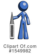 Blue Design Mascot Clipart #1549982 by Leo Blanchette