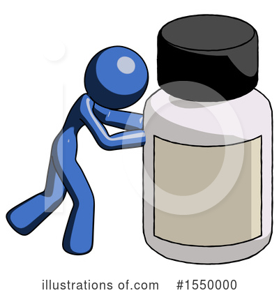 Royalty-Free (RF) Blue Design Mascot Clipart Illustration by Leo Blanchette - Stock Sample #1550000