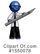 Blue Design Mascot Clipart #1550078 by Leo Blanchette