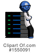 Blue Design Mascot Clipart #1550091 by Leo Blanchette